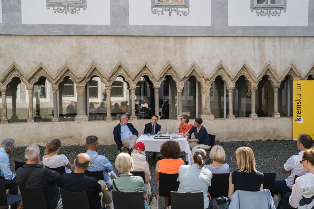 Martin Grüneis und Peter Strasser im Gespräch
