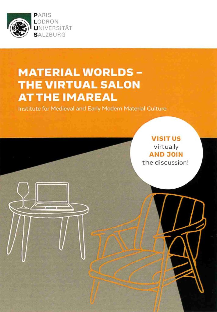 Flyer MATERIAL WORLDS – Der virtuelle Salon am IMAREAL. | © IMAREAL, University of Salzburg